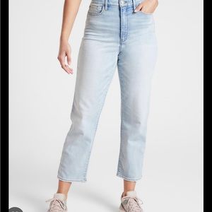 Sculptek Straight Leg Ankle Jean Light Wash/very high waist